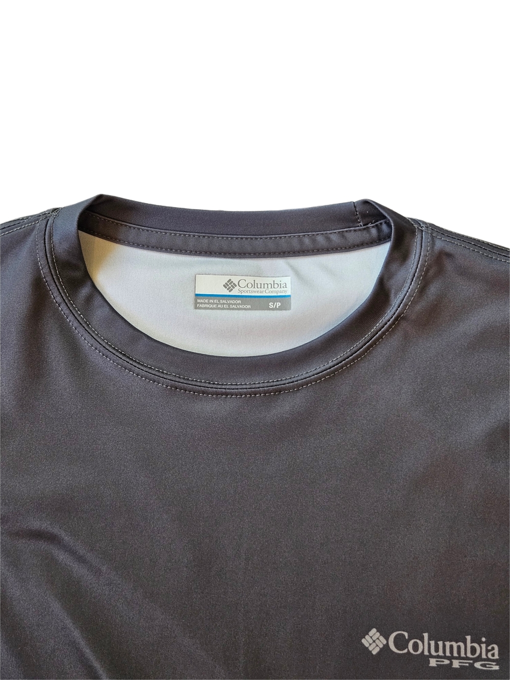 Columbia PFG Grey Trout Triangle Graphic Sun Shirt S - Picture 3 of 8
